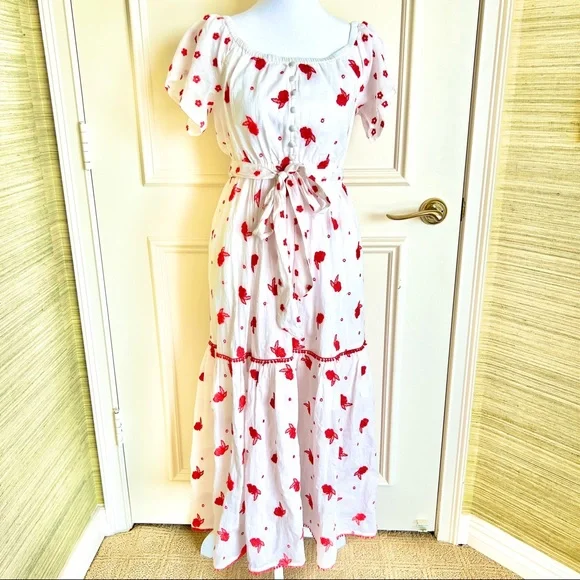 NWT Anthropologie Maeve Embroidered Floral  Esme Dress Size XSP - Picture 7 of 15